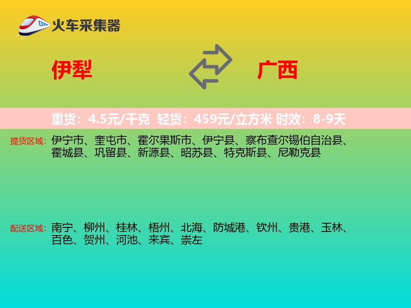 伊犁到广西长途搬家