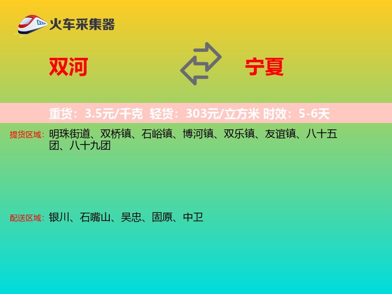 双河到宁夏轿车托运