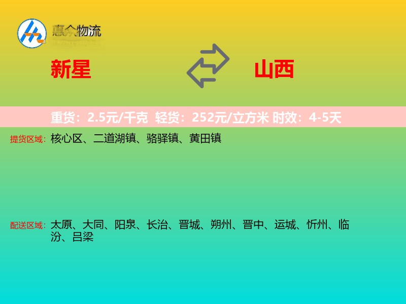 新星到山西轿车托运