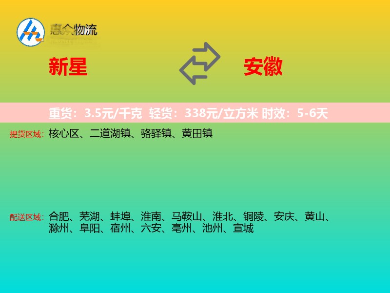 新星到安徽轿车托运
