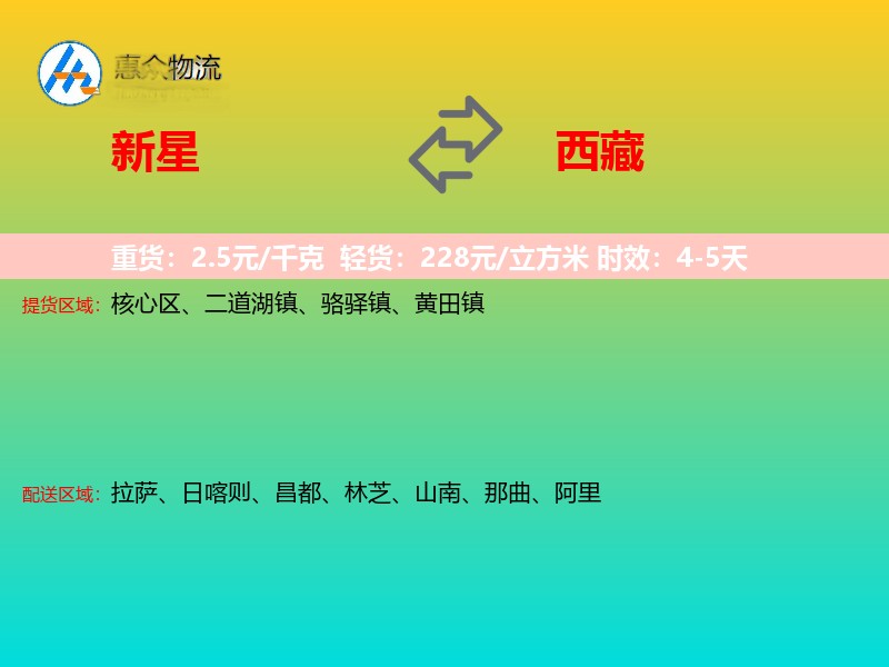 新星到西藏长途搬家