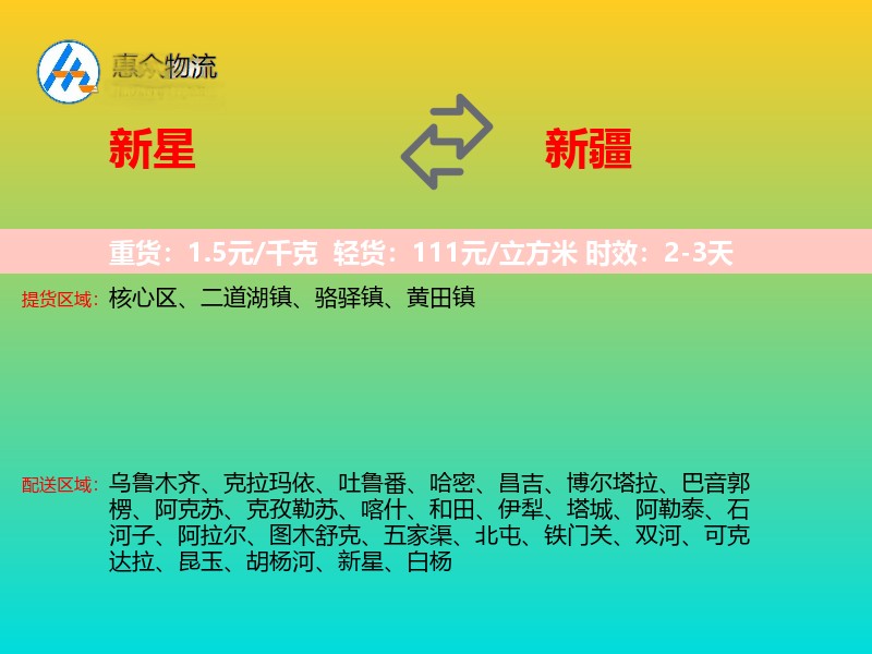 新星到新疆长途搬家