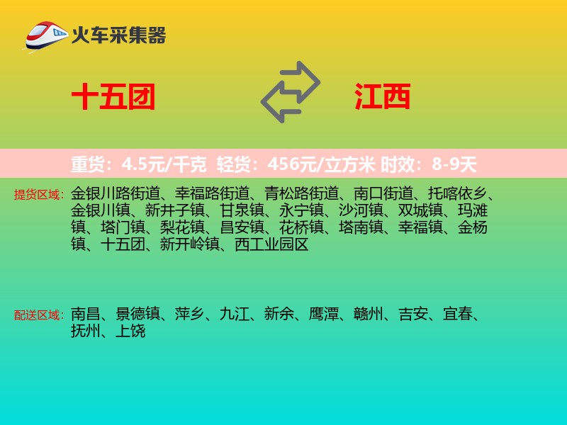 十五团到江西长途搬家
