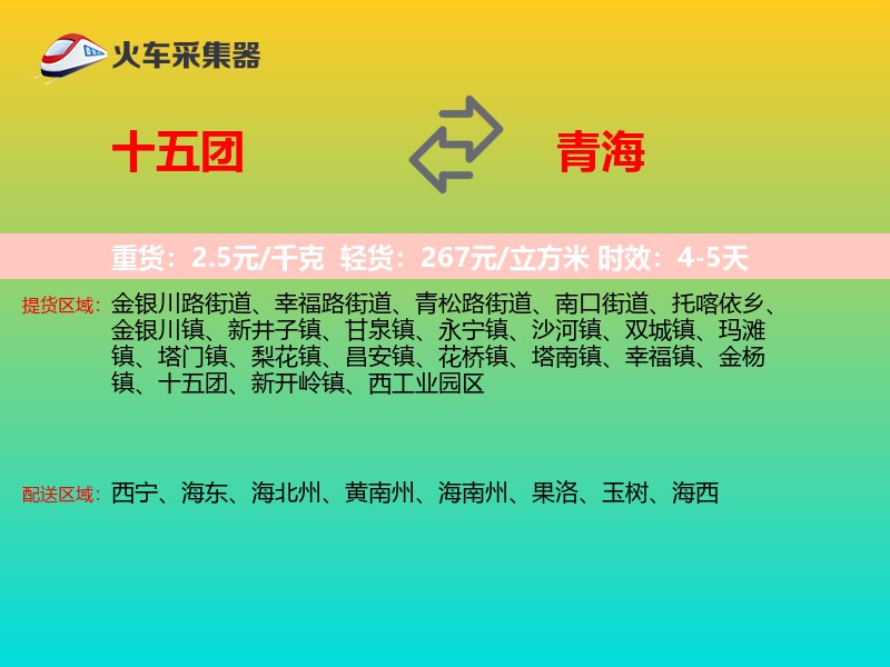 十五团到青海长途搬家
