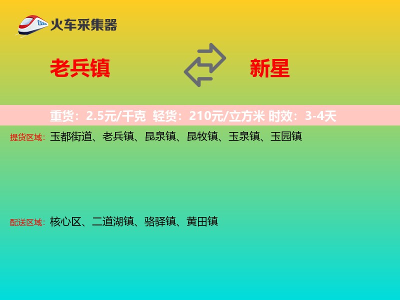 老兵镇到新星物流专线