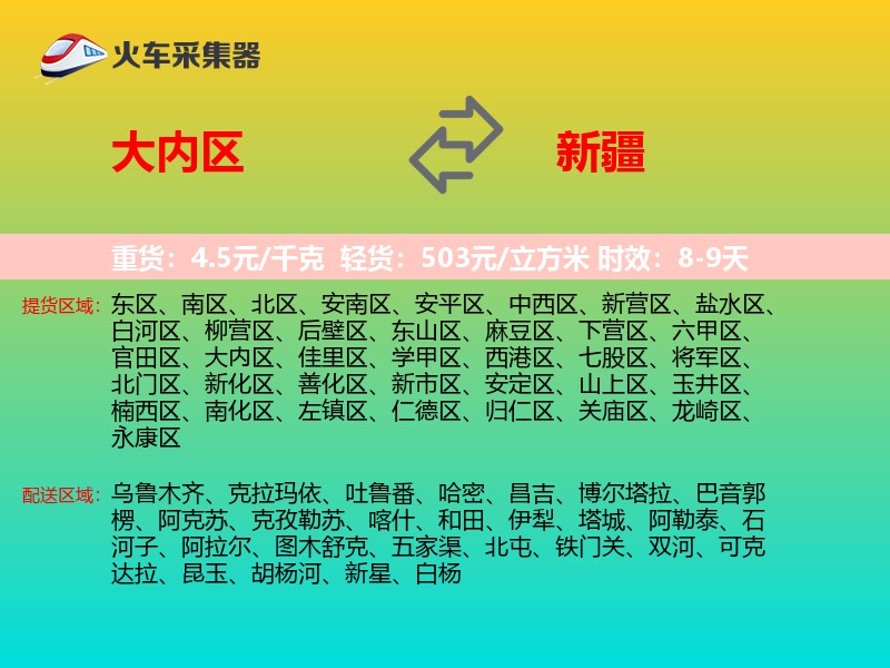 大内区到新疆长途搬家