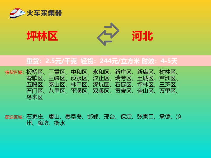 坪林区到河北长途搬家