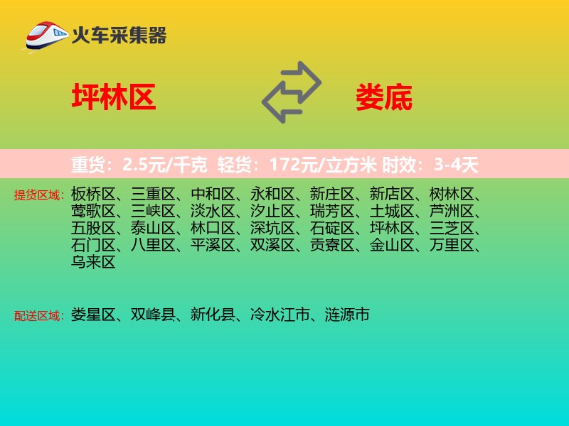 坪林区到娄底物流专线