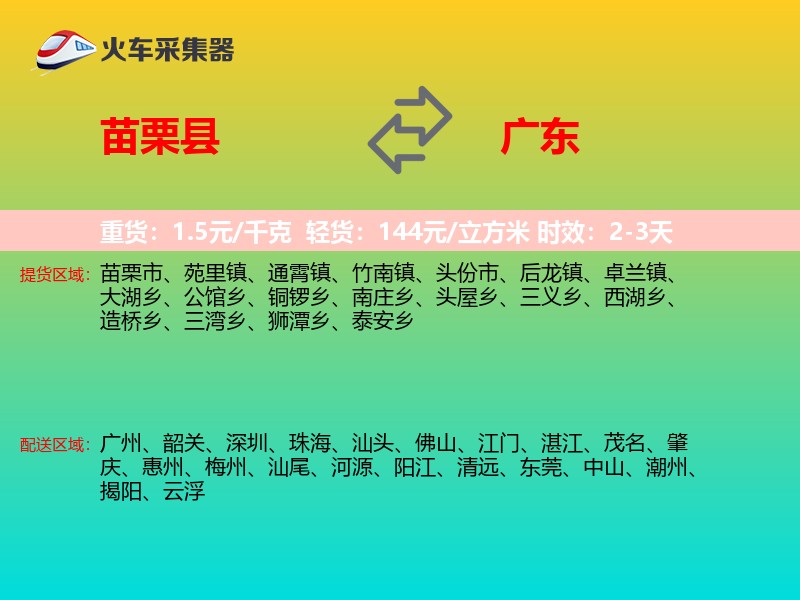 苗栗县到广东长途搬家