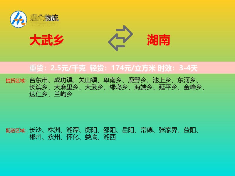 大武乡到湖南轿车托运