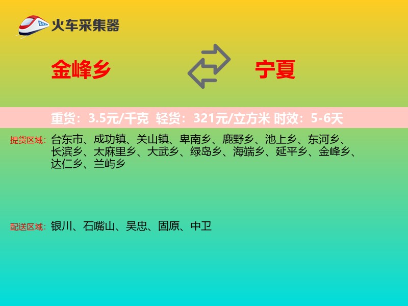 金峰乡到宁夏长途搬家