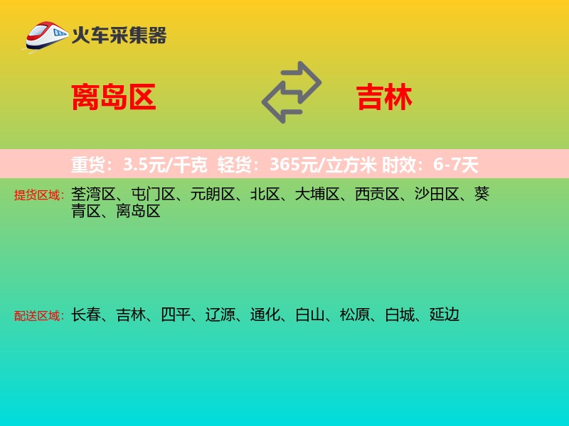 离岛区到吉林轿车托运